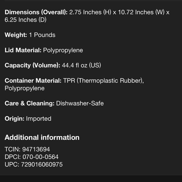 Pink Food Storage Container - Picture 6 of 6